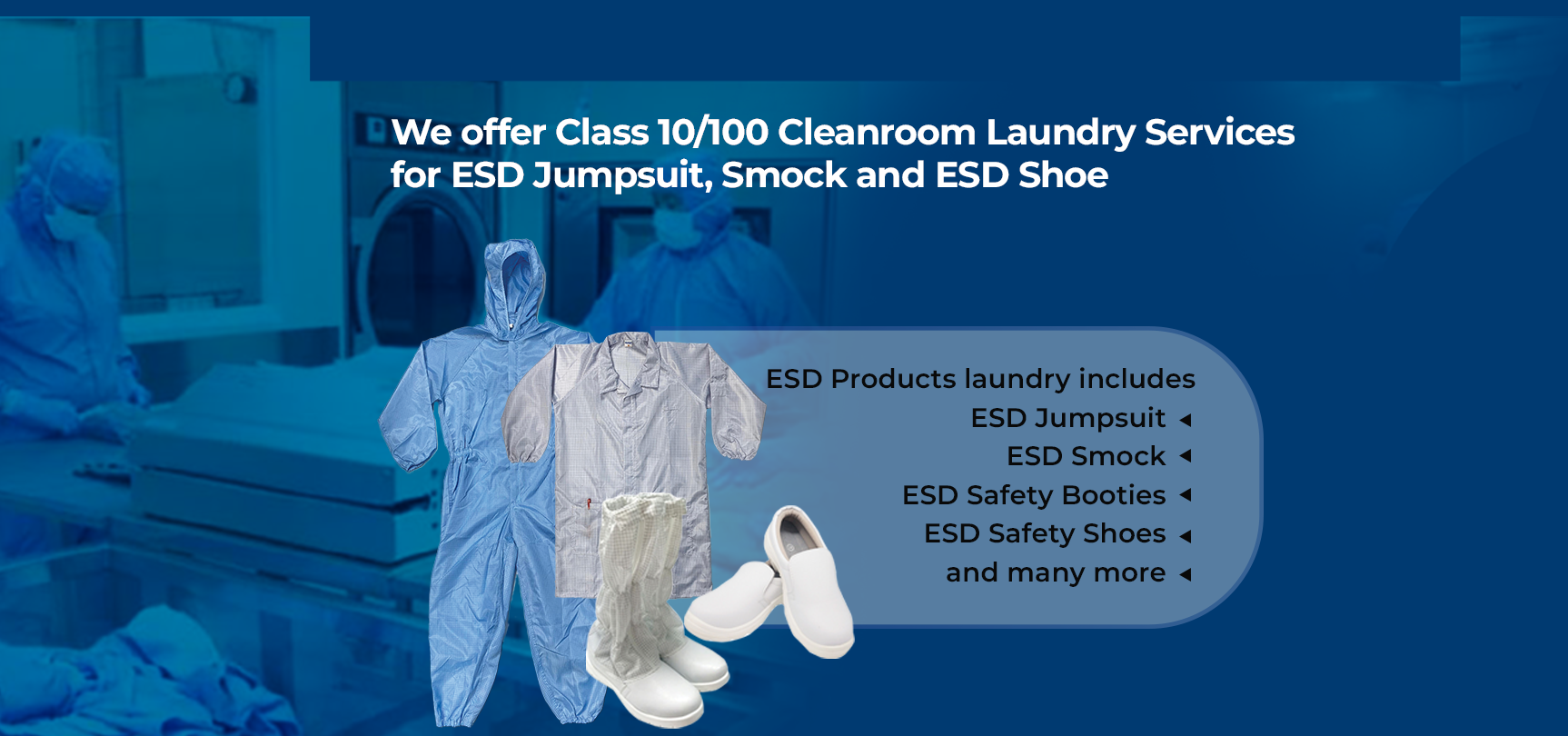 CLASS 100 CLEANROOM LAUNDRY SERVICES